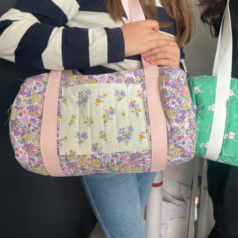 enfant stage couture realisation sac sport